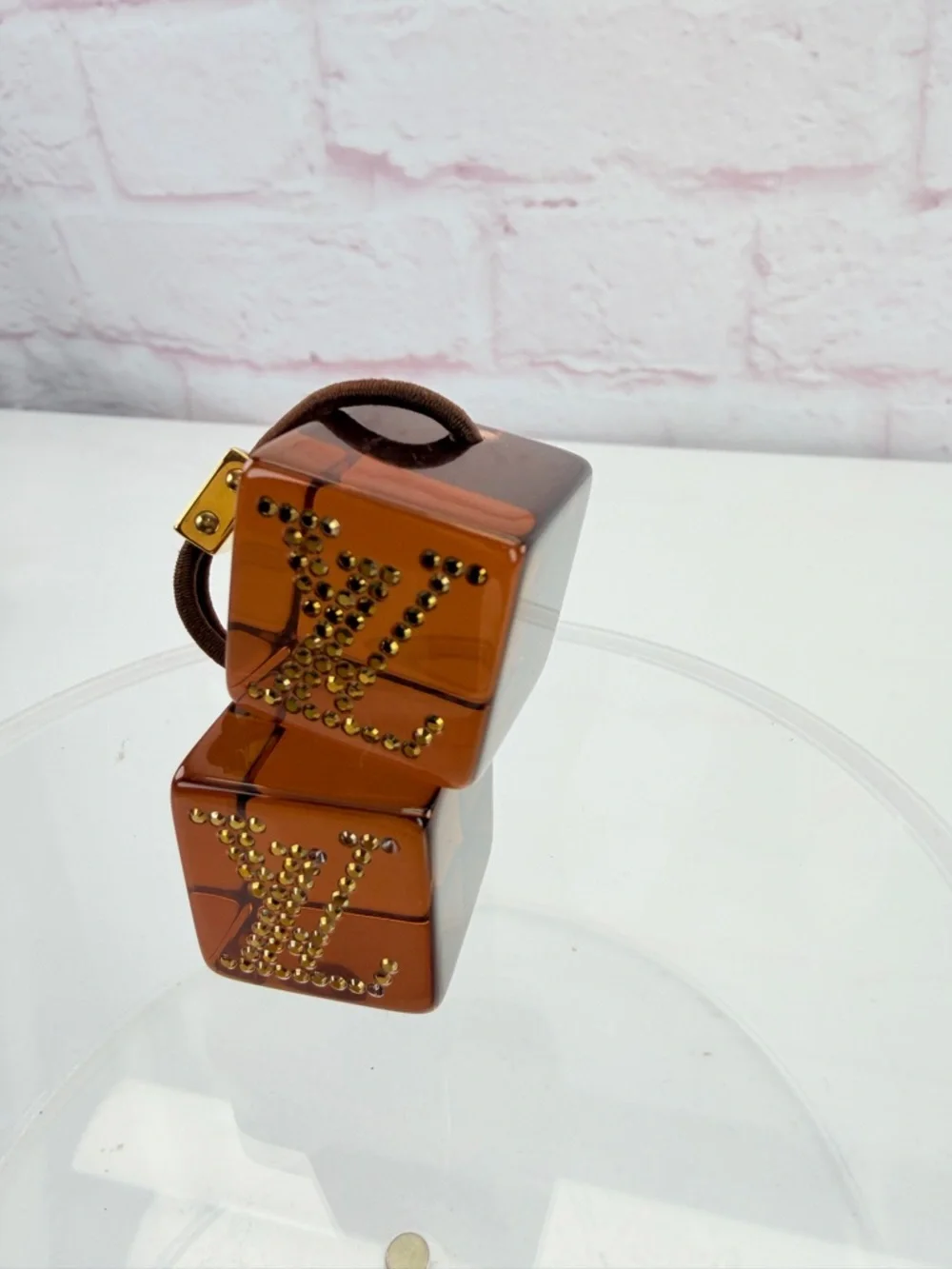 Louis Vuitton Crystal Cube Hair Tie